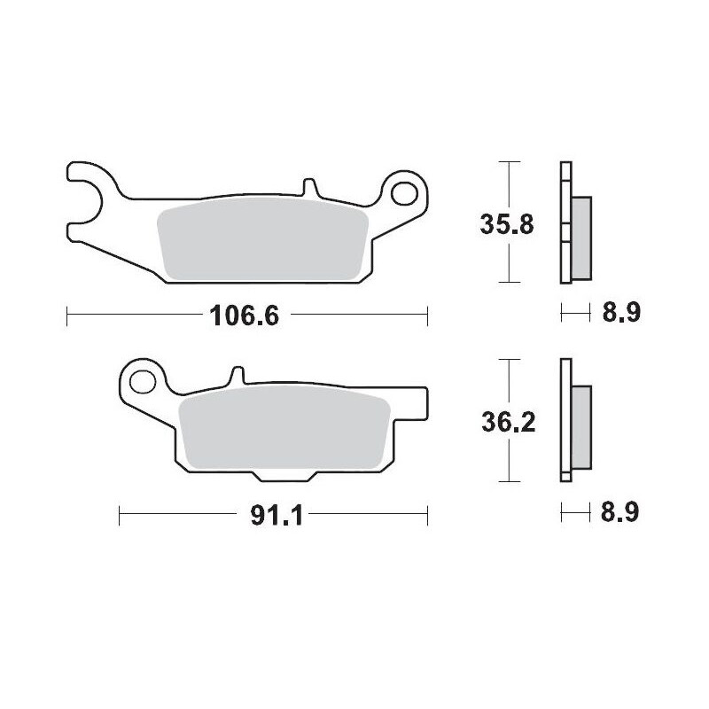 BRAKE PAD NITRO - 17212114 - Dr Rider