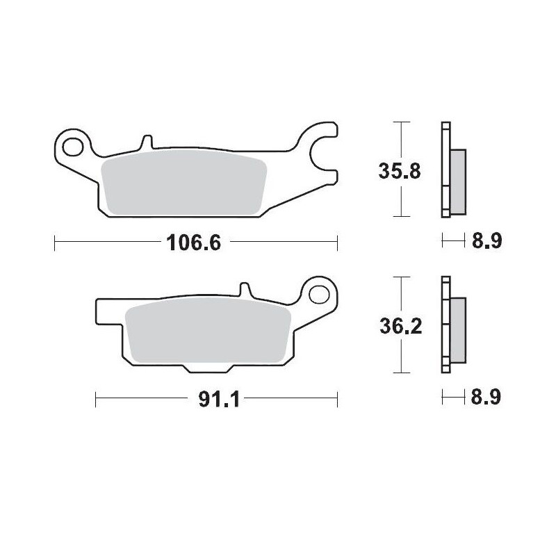 BRAKE PAD NITRO - 17212115 - Dr Rider