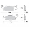 BRAKE PAD NITRO - 17212115 - Dr Rider
