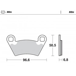 BRAKE PAD NITRO - 17212117 - Dr Rider