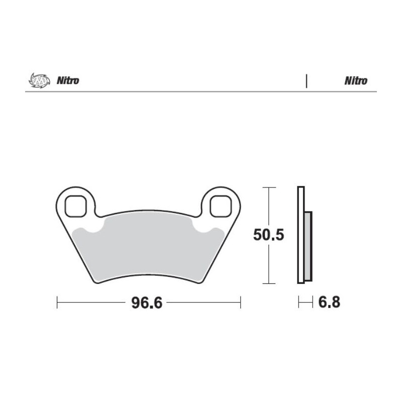 BRAKE PAD NITRO - 17212117 - Dr Rider