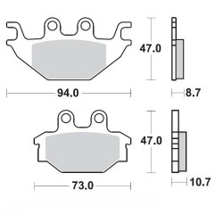 BRAKE PAD NITRO - 17212118 - Dr Rider