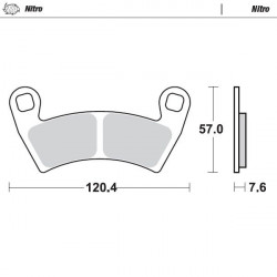 BRAKE PAD NITRO - 17212119 - Dr Rider