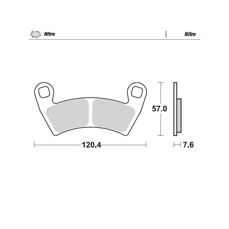 BRAKE PAD NITRO - 17212119 - Dr Rider