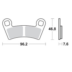 BRAKE PAD NITRO - 17212120 - Dr Rider
