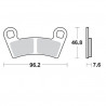 BRAKE PAD NITRO - 17212120 - Dr Rider