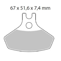 BRAKE PAD NITRO - 17212121 - Dr Rider