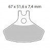 BRAKE PAD NITRO - 17212121 - Dr Rider