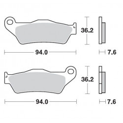 BRAKE PAD NITRO SPORT - 17212125 - Dr Rider