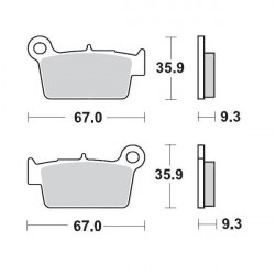 BRAKE PAD NITRO SPORT - 17212130 - Dr Rider