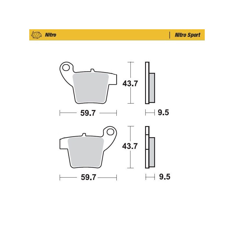 BRAKE PAD NITRO SPORT - 17212444 - Dr Rider