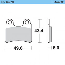 BRAKE PAD RACING GP - 17212525 - Dr Rider