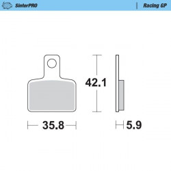 BRAKE PAD RACING GP - 17212528 - Dr Rider
