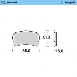 BRAKE PAD RACING GP - 17212529 - Dr Rider