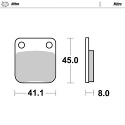 BRAKE PAD NITRO - 17212530 - Dr Rider