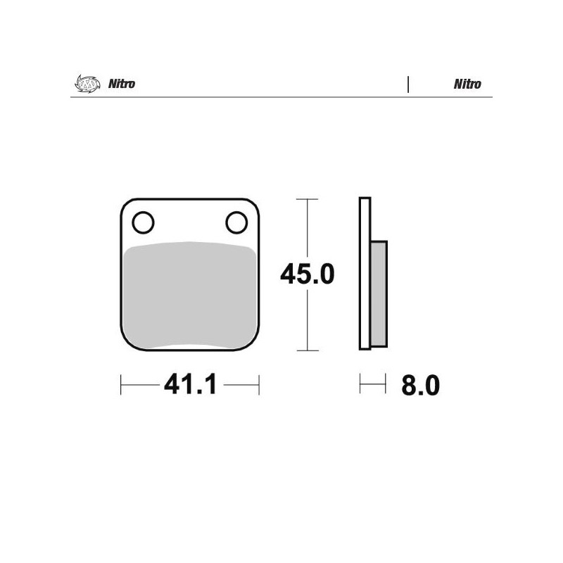 BRAKE PAD NITRO - 17212530 - Dr Rider