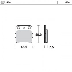 BRAKE PAD NITRO - 17212531 - Dr Rider