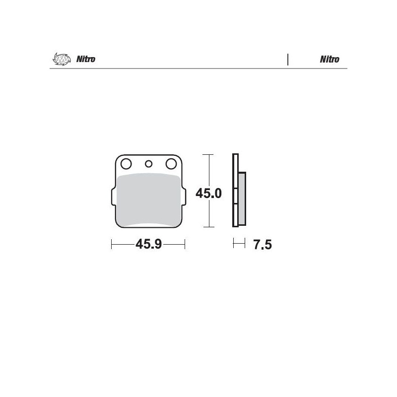 BRAKE PAD NITRO - 17212531 - Dr Rider