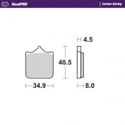 BRAKE PAD CARBON RACING - 17212614 - Dr Rider