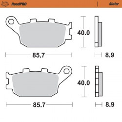 BRAKE PAD SINTER REAR - 17212616 - Dr Rider