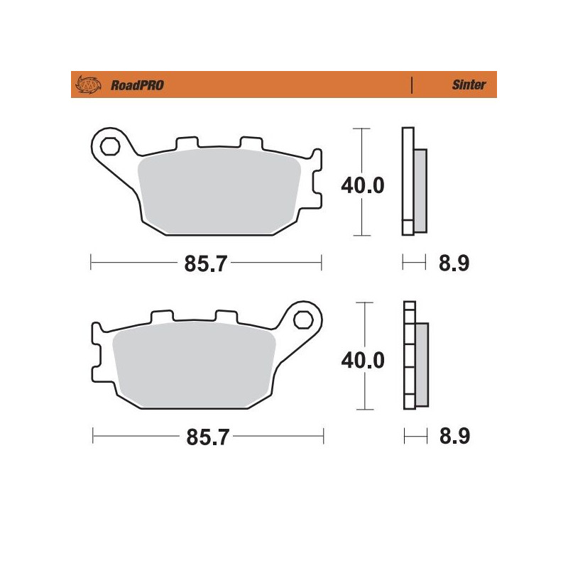 BRAKE PAD SINTER REAR - 17212616 - Dr Rider