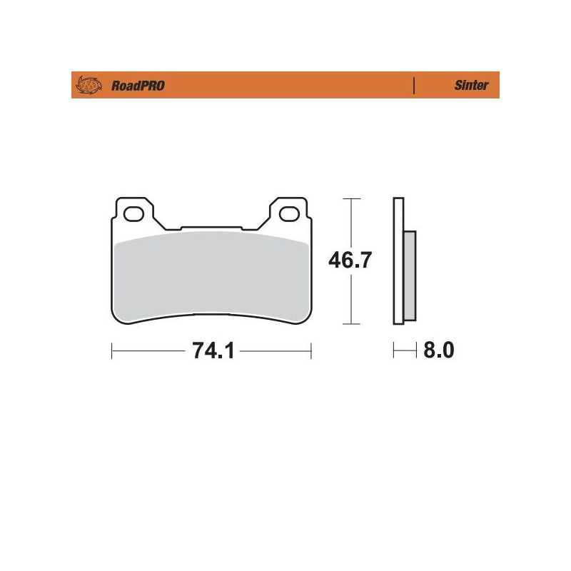 BRAKE PAD SINTER FRONT - 17212617 - Dr Rider