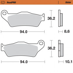 BRAKE PAD SINTER REAR - 17212618 - Dr Rider