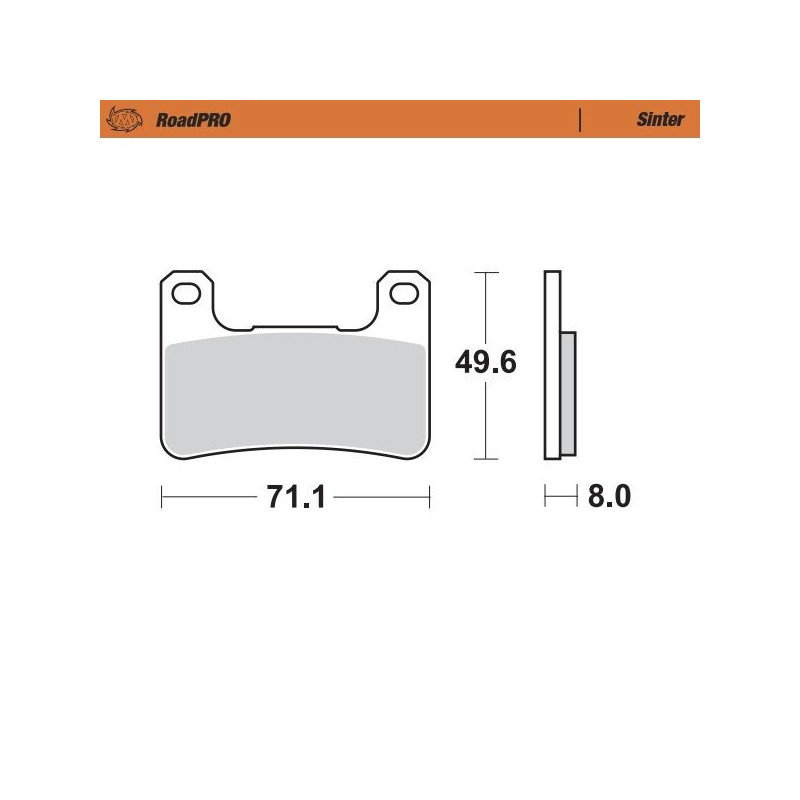BRAKE PAD SINTER FRONT - 17212619 - Dr Rider
