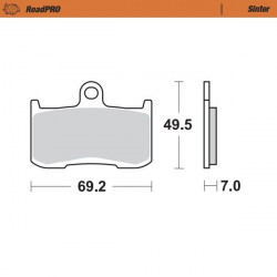 BRAKE PAD SINTER FRONT - 17212620 - Dr Rider
