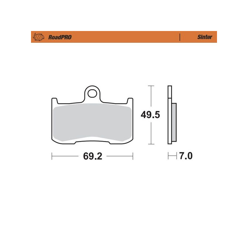BRAKE PAD SINTER FRONT - 17212620 - Dr Rider