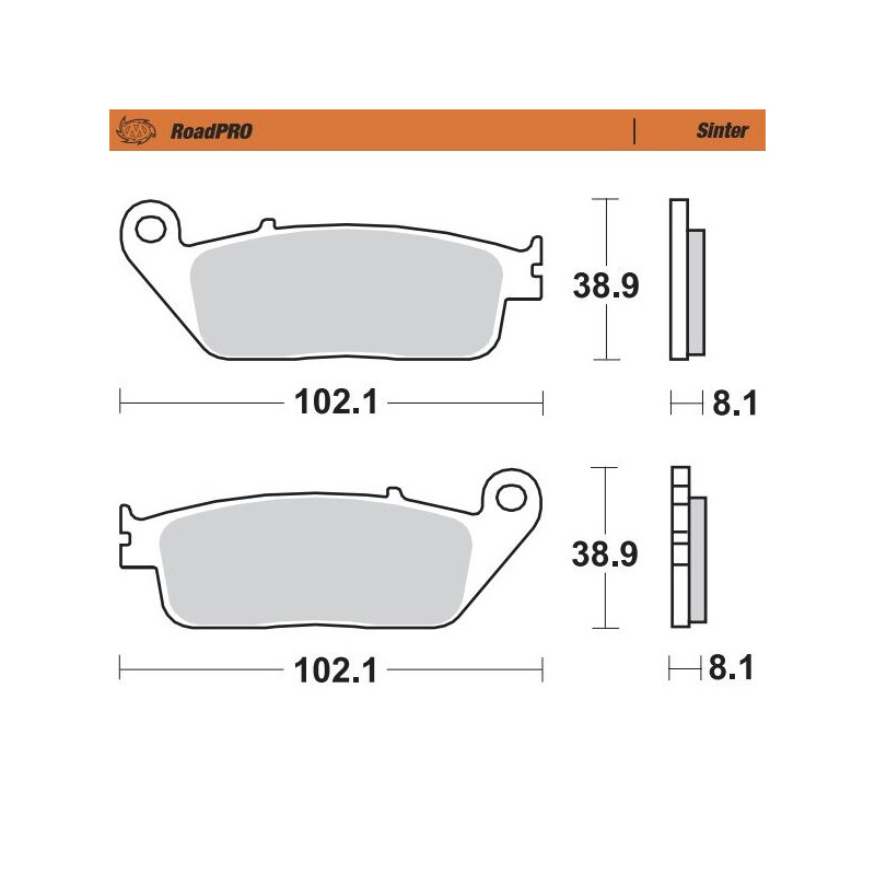 BRAKE PAD SINTER FRONT - 17212621 - Dr Rider