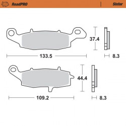 BRAKE PAD SINTER FRONT - 17212622 - Dr Rider