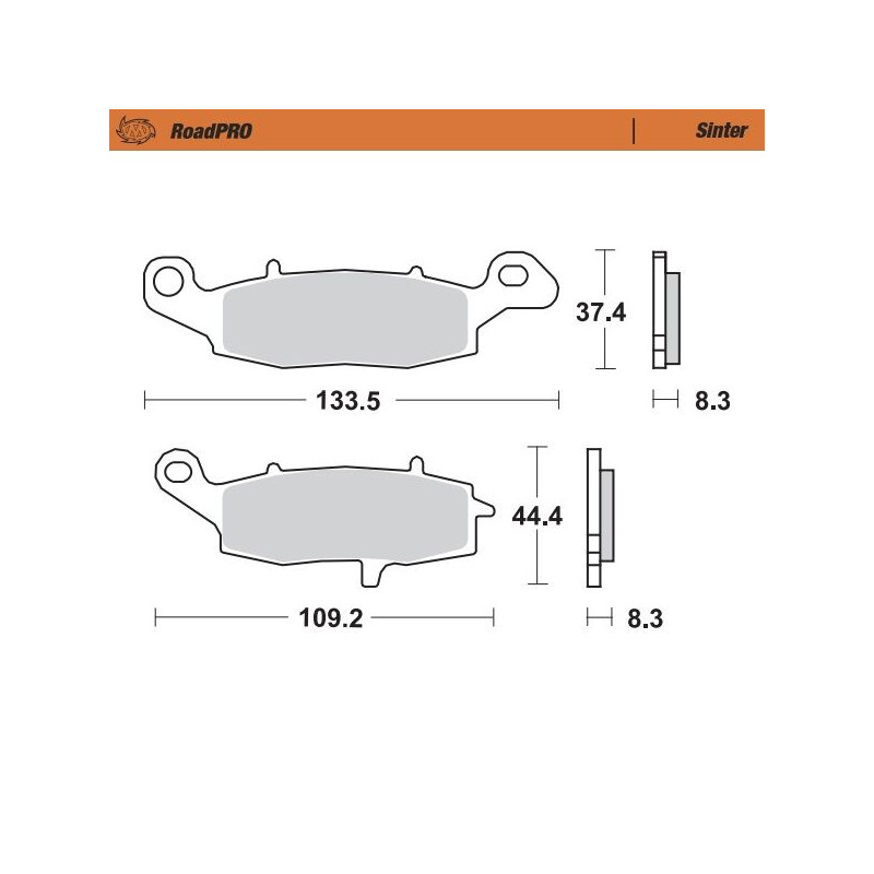 BRAKE PAD SINTER FRONT - 17212622 - Dr Rider