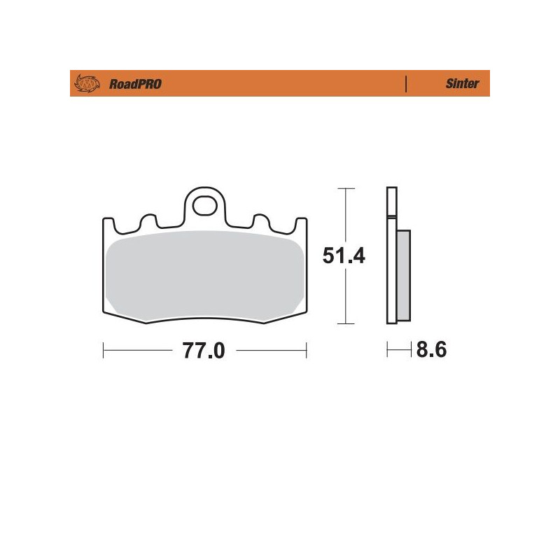 BRAKE PAD SINTER FRONT - 17212623 - Dr Rider