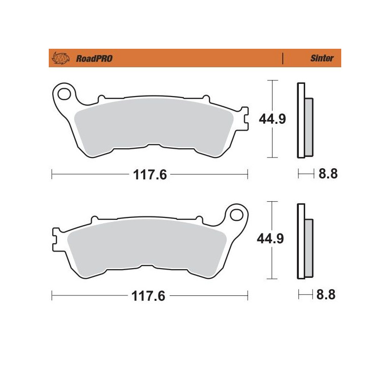 BRAKE PAD SINTER FRONT - 17212625 - Dr Rider