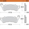 BRAKE PAD SINTER FRONT - 17212625 - Dr Rider