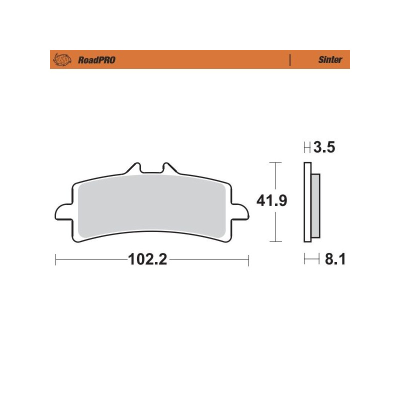 BRAKE PAD SINTER FRONT - 17212626 - Dr Rider
