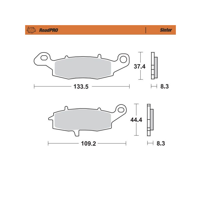 BRAKE PAD SINTER FRONT - 17212627 - Dr Rider