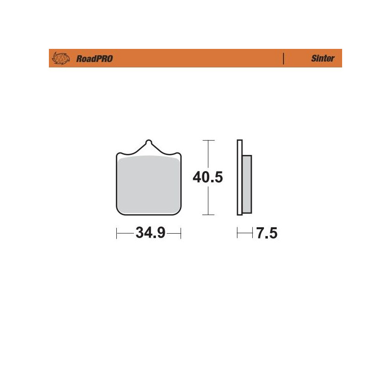 BRAKE PAD SINTER FRONT - 17212631 - Dr Rider