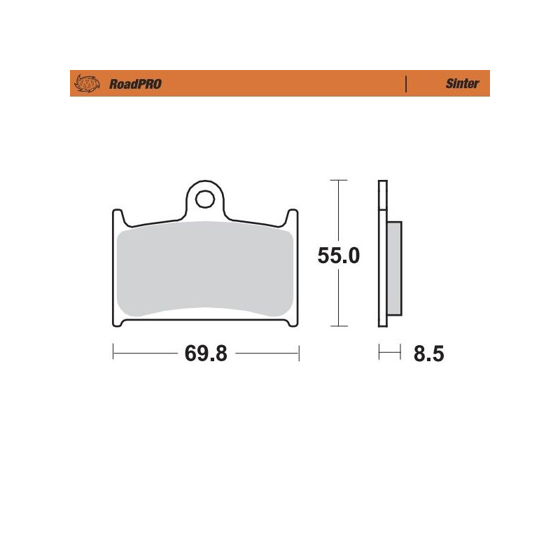 BRAKE PAD SINTER FRONT - 17212633 - Dr Rider