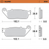 BRAKE PAD SINTER FRONT - 17212634 - Dr Rider