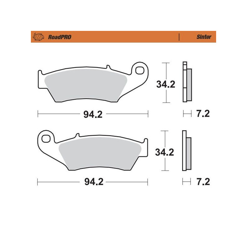 BRAKE PAD SINTER FRONT - 17212635 - Dr Rider
