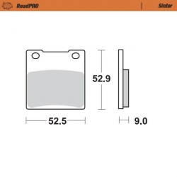 BRAKE PAD SINTER REAR - 17212636 - Dr Rider