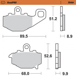 BRAKE PAD SINTER REAR - 17212638 - Dr Rider
