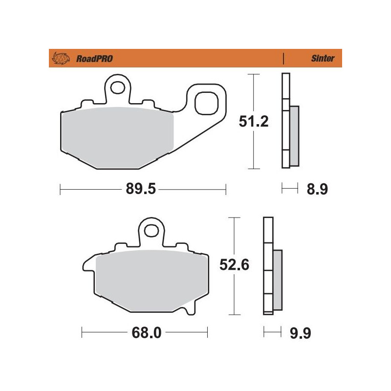 BRAKE PAD SINTER REAR - 17212638 - Dr Rider