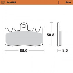 BRAKE PAD SINTER FRONT - 17212640 - Dr Rider