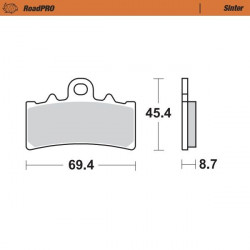 BRAKE PAD SINTER FRONT - 17212642 - Dr Rider