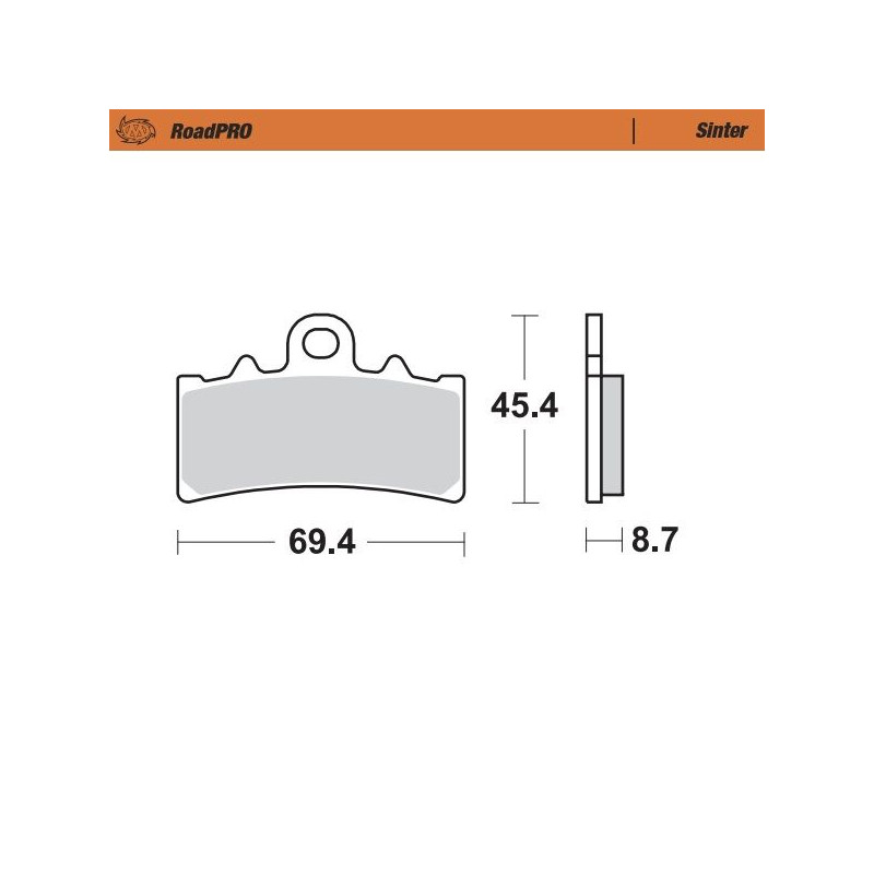BRAKE PAD SINTER FRONT - 17212642 - Dr Rider