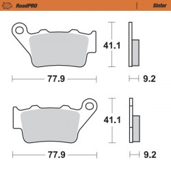 BRAKE PAD SINTER REAR - 17212647 - Dr Rider