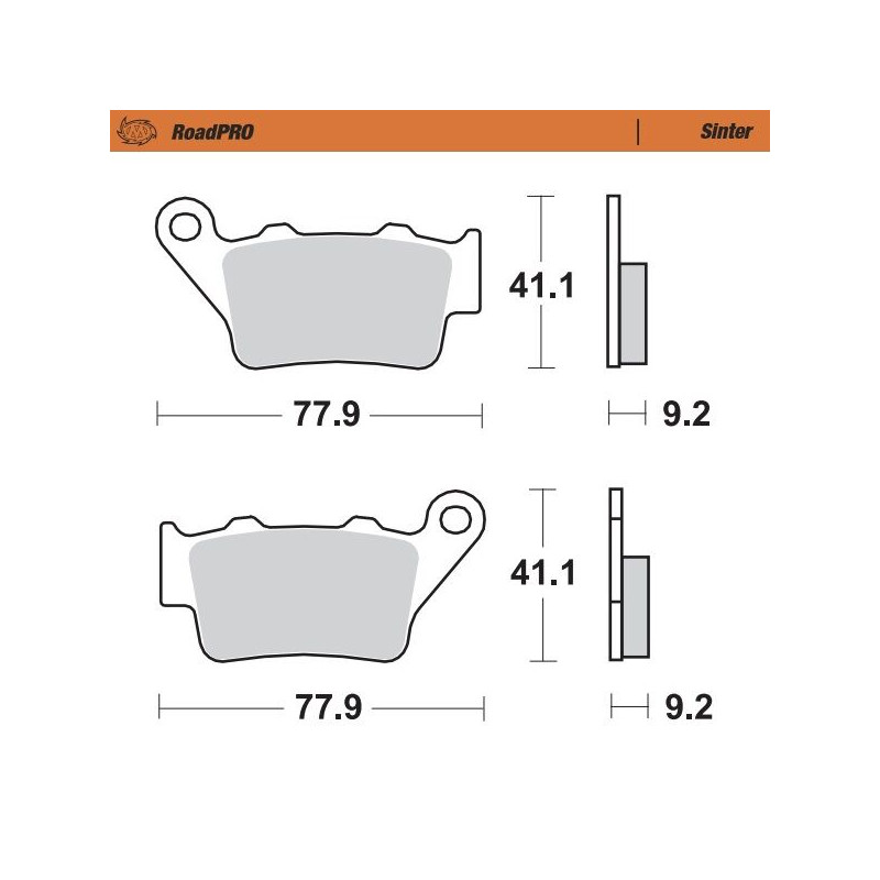 BRAKE PAD SINTER REAR - 17212647 - Dr Rider
